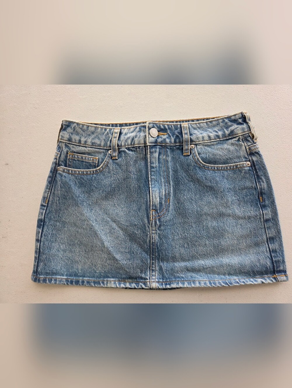NWT PacSun Blue Denim Mini Skirt Size 25 Jean Y2K Vintage Wash Indie Grunge